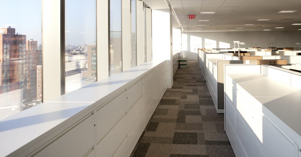 empty office and cubicles