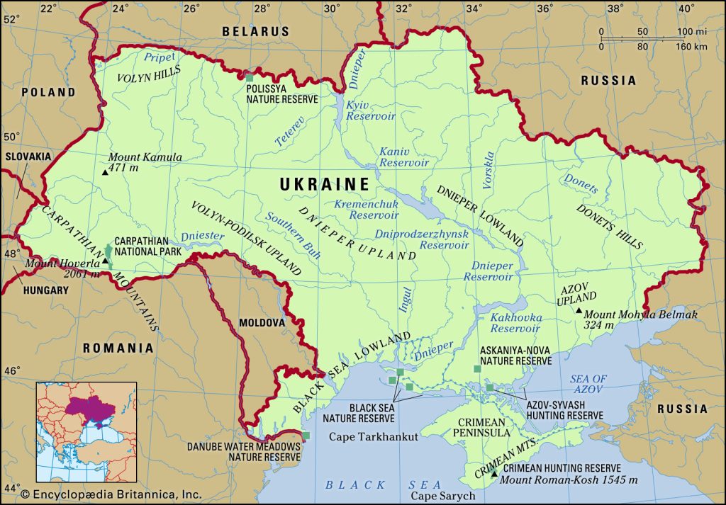 map of Ukraine